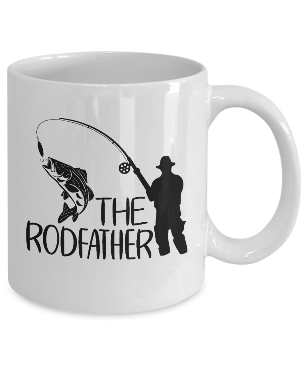 The Rodfather 11oz, Coffee, Mug, White, Funny