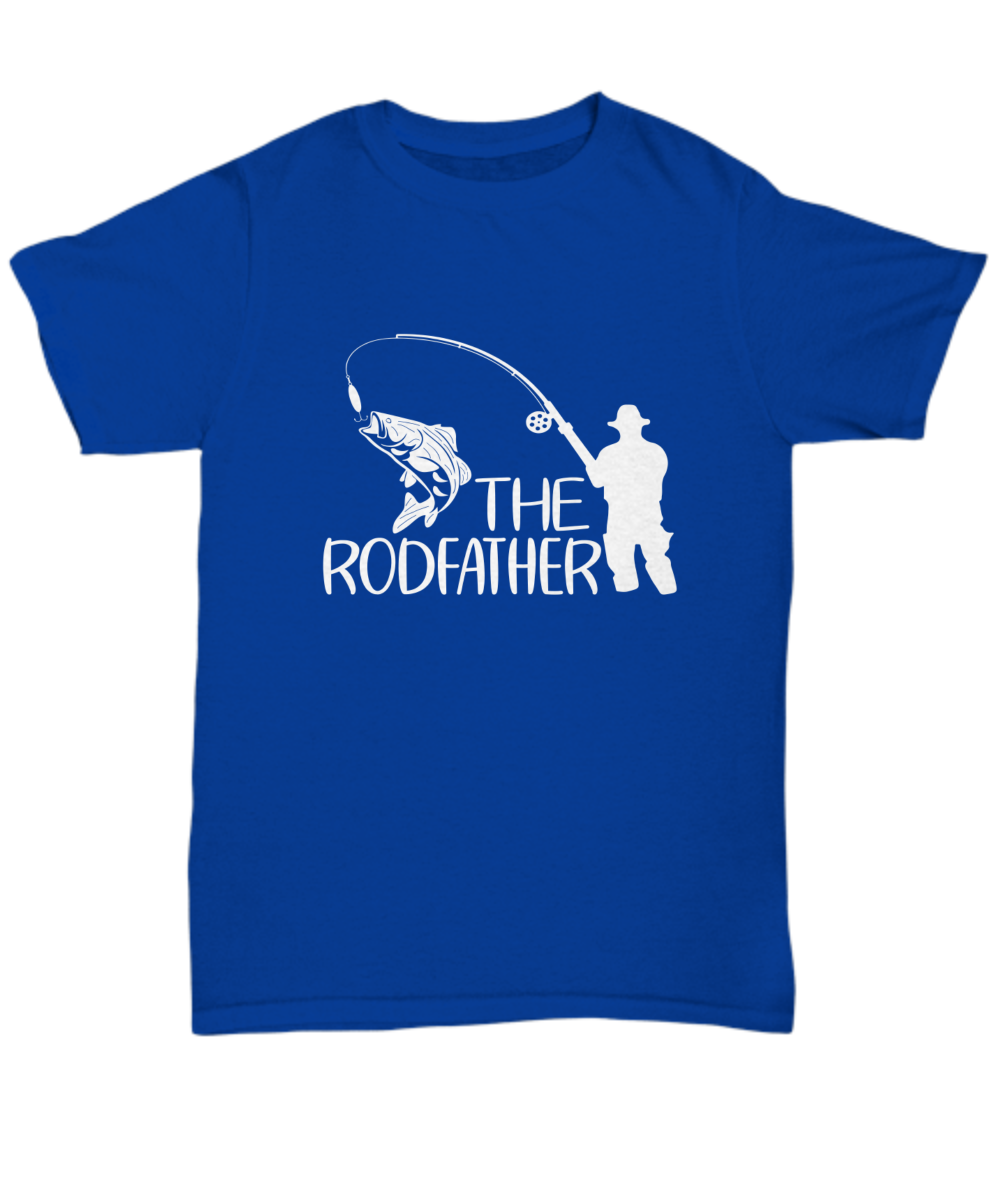 The Rodfather. T-shirt, Tee, unisex, white text, funny